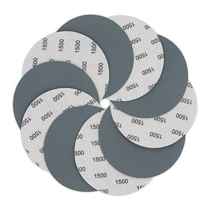 VIBRATITE 1500 Grit 6 Inch Hook & Loop Sanding Discs, 30PCS - size: 6 Inch (1500 Grit)