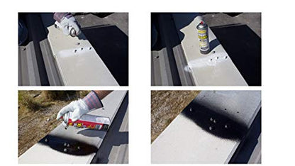 Leak Stopper Rubber Flexx – Waterproof Repair & Sealant Spray - Point & Spray to Seal Cracks, Holes, Leaks, Corrosion & More | Black – 1 Bottle 18oz
