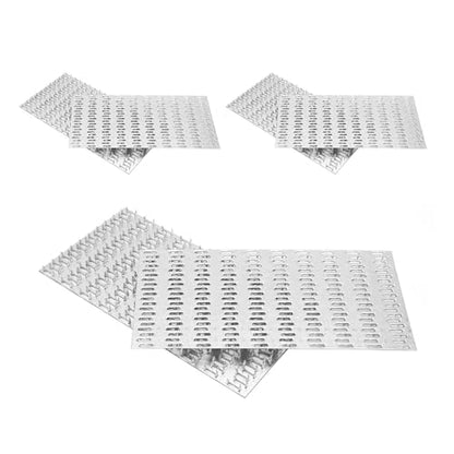 10-Pack 5x10 Inch Pronged Truss Plates, Galvanized Steel Flat Mending Brackets for Wood Timber Connectors and Roofing Trusses, 19 Gauge - size: 10pcs 5 x 10 inch