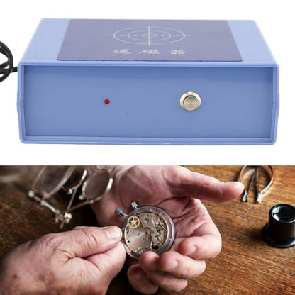 HURRISE Watch Demagnetizer, Professional Electrical Tool for Watchmakers, Craftsmanship, Demagnetizing Mechanical Watches, Portable ABS Material