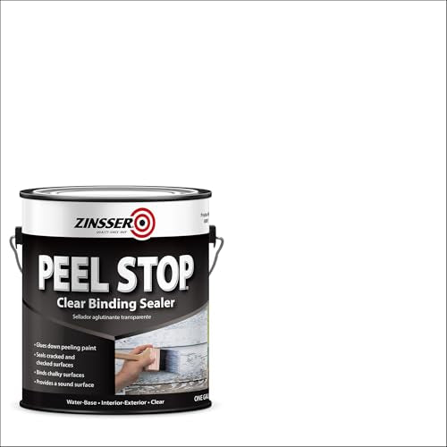 Zinsser 60001 Peel Stop Clear Binding Sealer & Primer, Gallon - size: 128 Fl Oz (Pack of 1)