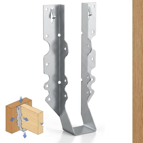 50 Pack 2x10 Joist Hangers, 18 Gauge Galvanized Face Mount - size: 2" x 10"