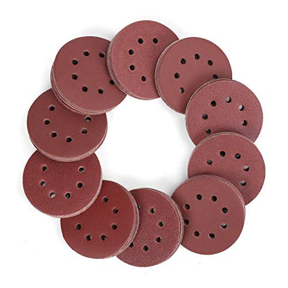WORKPRO 150 Pack 5 Inch Sanding Discs Sandpaper, 8-Hole Hook and Loop - style: Random Orbital Sander Pads