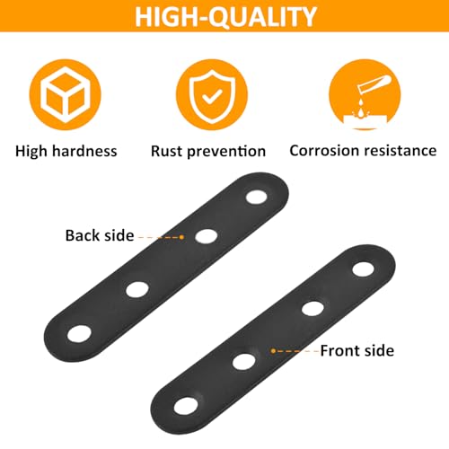 20-Pack Mending Plates for Wood Kit with 40 Self-Tapping Screws - 304 Rustproof Reinforced Flat Brackets for Wood Furniture Repair, Door Frame & Cabinet Reinforcement,Stainless Steel - size: 1 Size Set (1.42 x 0.63 inches)