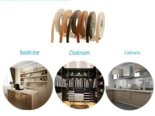 HGKJHFmelamine Edging Tape. 13/16in*25ft,pre Coated with hot melt Adhesive Flexible Veneer Edge Edging, Used for Cabinet and Furniture Maintenance (No25-black, 7/8in*20ft) - color: No25-black, size: 7/8in*20ft