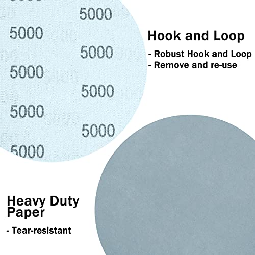 S&F STEAD & FAST 6 inch Sanding Discs Hook and Loop 24 Pcs - style: 3000 4000 5000 7000