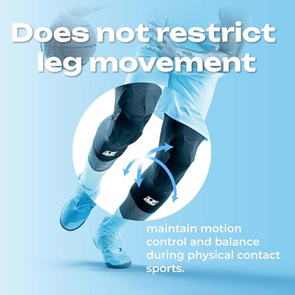 LP IM710 Shield Padded Compression Leg Sleeve for Men & Women - color: White, size: Large
