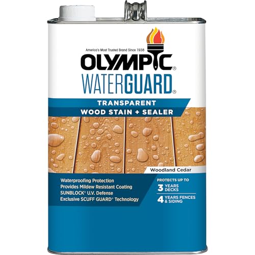 Olympic WaterGuard 1 gal Woodland Cedar Transparent Wood Stain & Sealer