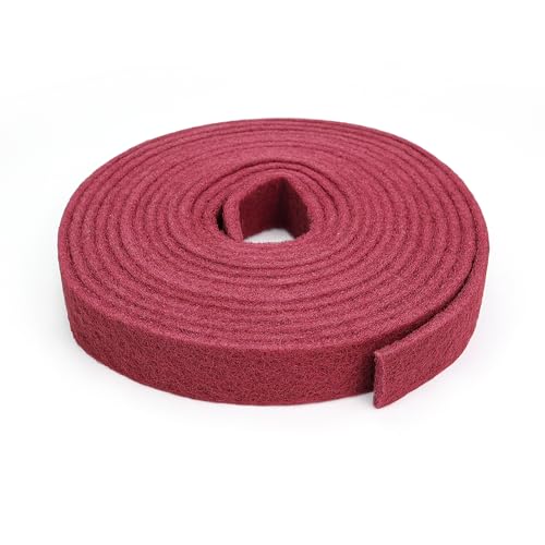Maroon General Purpose Scuff Pads, Scuffing, Scouring Pad, Sanding, Paint Primer Prep Scratch - Surface Preparation Pad Car Auto Body Woodworking 7447-Premium, 2 Inches * 30 Feet - color: Maroon, style: 2 Inches * 30 Feet