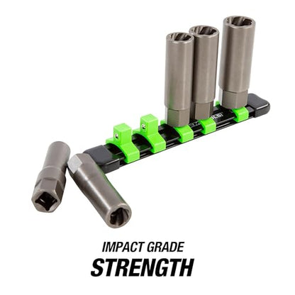 OEMTOOLS 22993 5-Pc Deep Bolt Extractor Set with Aluminum Socket Rail - style: Deep