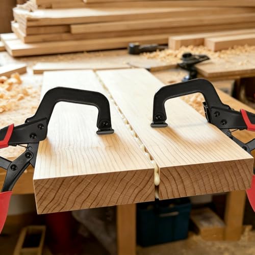 9 Inch C Clamp Locking Pliers, Heavy Duty Vise Grip with Adjustable Swivel Pad Metal Face Clamps for Woodworking Welding or Repairs (2pcs) - size: 9 Inch 2pcs