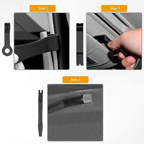 GOOACC 8PCS Auto Trim Scratch Removal Tool - color: Black, size: 8PCS Trim Removal