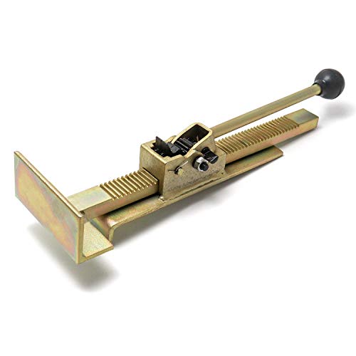 QWORK Flooring Jack – Ratcheting Alignment Tool for Hardwood Installation, Edge Tightening & Board Straightening - size: 1pcs