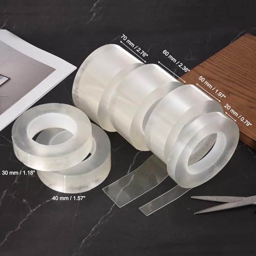PATIKIL 1 Roll Caulking Tape, 40mm x 15m Self Adhesive Caulk Tape, 0.5mm - size: 40mm x 15m