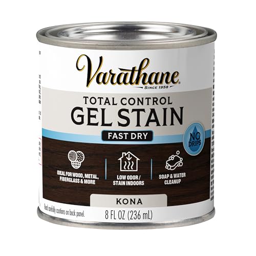 Varathane Total Control Kona Gel Stain - color: Kona, size: Half Pint (Pack of 1)