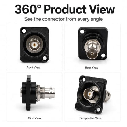 Toronce D R Series Panel-Mount Connector (BNC) - size: BNC