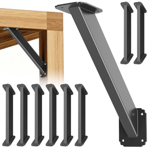 45 Degree Angle Support Bracket, Pergola Bracket Kit for 4x4 Wood Beams - size: 8Pack