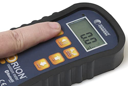 Orion® 950 Pinless Wood Moisture Meter by Wagner Meters I Accurate, Non-Damaging, Dual Depth Lumber Moisture Measurement, Bluetooth, Auto EMC, GPP/GPK & Dew Point Calculations (NIST Traceable) - size: Traceable Calibrator - NIST