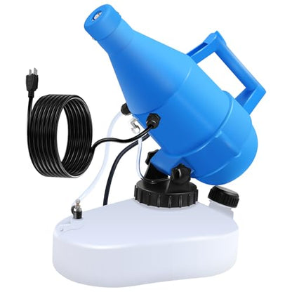 4.5L(1.2 Gallon) Tank, Portable Electric ULV Cold Fogger 1200W Adjustable Flow Fine Mist Sprayer with Long 17ft Power Cord for Home, Garden, Cleaning