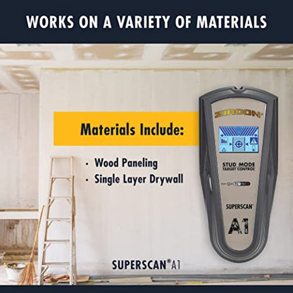 Zircon SuperScan A1 Advanced Stud Finder with Target Control and StudScan Mode - style: A1