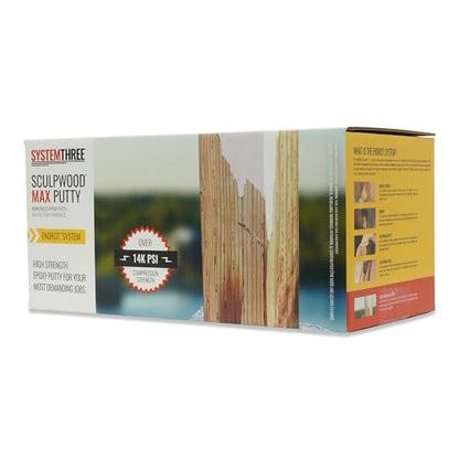 System Three SculpWood Max Putty Epoxy Wood Filler, 2 Gallon Kit - size: 2 Gallon