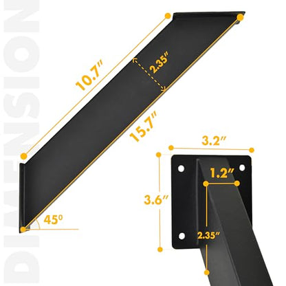 4-Pack 45-Degree Pergola Bracket Angle Reinforcing Support Anchor - style: 45 degree
