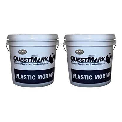 QuestMark 2105 Standard Epoxy Concrete Floor Patch and Resurfacer - Case (2 x 2 Gallon Unit), Light Gray - Fill and Repair Cracks, Holes, Pits and Spalling - color: Light Gray, size: 2 Gallon (Case of 2)
