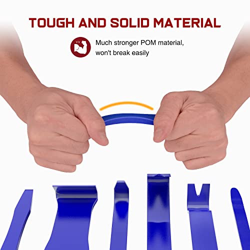 Nilight 8pcs Auto Trim Removal Tool Set No-Scratch - color: Blue, size: 8Pcs