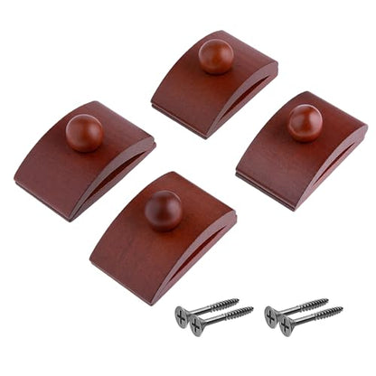 Classy Clamps Wood Hangers for Tapestries, Quilts, Rugs (4 Large - Dark) - style: Dark Wood (4-pk)