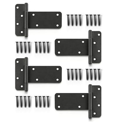 4 Pack 5" Door Hinges,260 Lbs Capacity Heavy Duty Gate Hinges - size: 5"- 4 pcs-Matte black