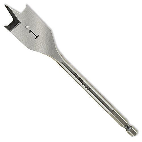 IVY Classic 10716 1 x 6-Inch Swift Bore® Wood Spade Bit, High-Carbon Steel, 1/Card - size: 1 x 6"