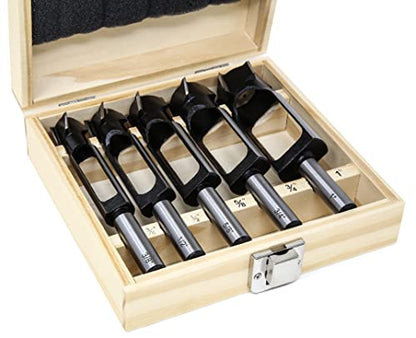 WEN DB051T 5-Piece Tenon and Deep Plug Cutter Drill Bit Set with Carrying Case - style: Tenon Bit Set