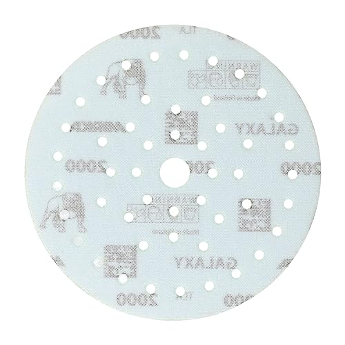 Mirka Galaxy Multifit 6 Inch Ceramic Discs, 2000 Grit, Hook & Loop, 50 Pack - size: Grit 2000