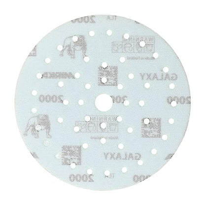 Mirka Galaxy Multifit 6 Inch Ceramic Discs, 2000 Grit, Hook & Loop, 50 Pack - size: Grit 2000