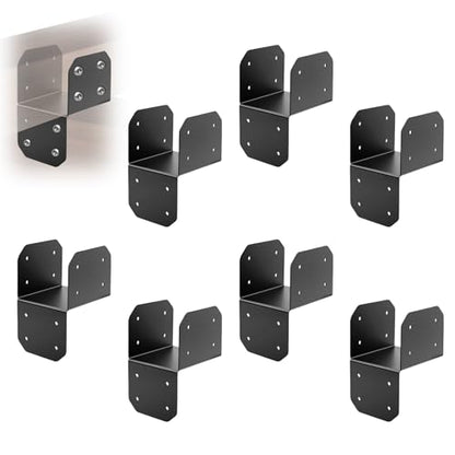 Joist Anchor Connector 4x4 Joist Hanger Bracket Tie Bracket 8 Pack - size: 4x4
