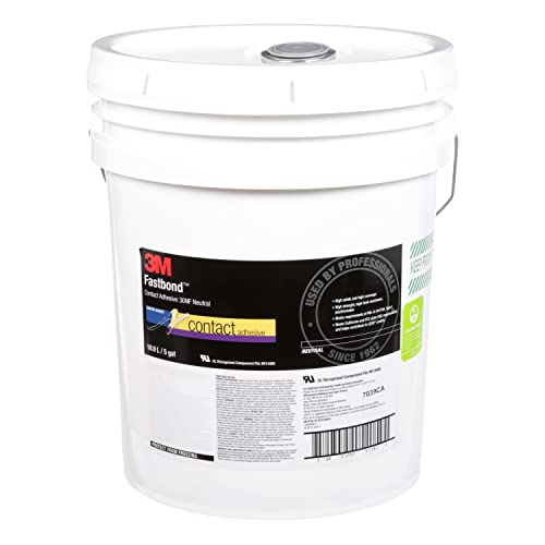 3M Fastbond Contact Adhesive 30NF, Neutral, 5 Gallon Drum (Pail) - color: Neutral, size: ['5 Gallon Pail']