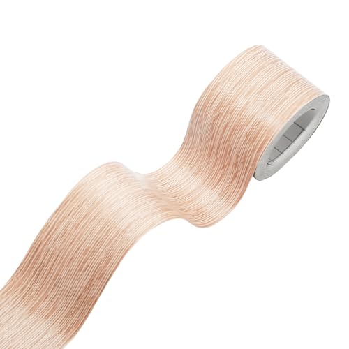 Lilaly 2 inches x 32 feet Wood Grain Repair Tape,Wood Grain Tape,Widely Used for Tables, Doors, Floor and DIY(Brown Oak) - color: Brown Oak