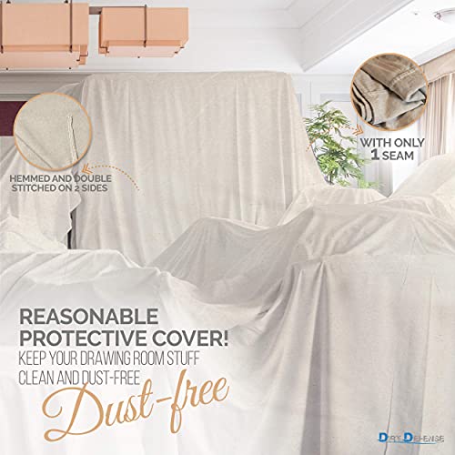 Canvas Drop Cloth Recycled Cotton Painter Drop Cloth-9x12ft All Purpose Washable and Reusable Paint Drop Cloth 2PCs Heavy Duty Highly Absorbent Tarp Cover for Paint Furniture,Floor Protection - size: 9ft x 12ft Pack of 2