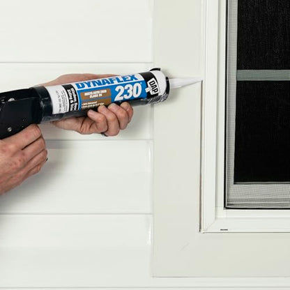 DAP Dynaflex 230 Pro Elastomeric Sealant, White WT099, 10.1 Oz (7079807102) - size: 10.1