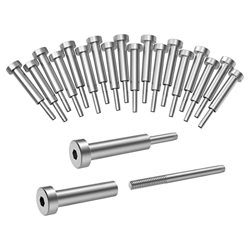 BLIKA 20 Pack 1/8" Invisible Cable Railing Kit,for Wood/Metal Deck Posts - size: 1/8"