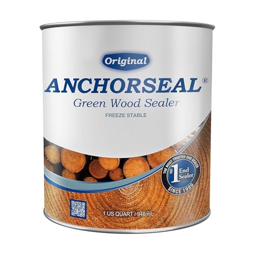 ANCHORSEAL Classic Log and Lumber End Sealer, Prevents Checking, 1 Quart - size: 1 Quart