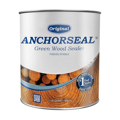 ANCHORSEAL Classic Log and Lumber End Sealer, Prevents Checking, 1 Quart - size: 1 Quart