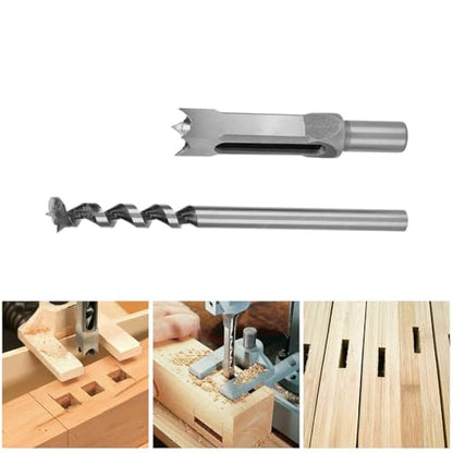 Square Mortise Drill Bit, 20mm Carbon Steel Chisel Cutter Tool