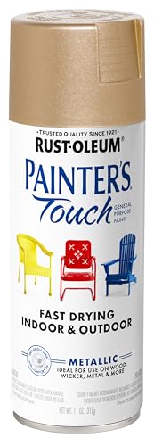 Rust-Oleum Painter's Touch General Purpose Spray Paint, Metallic Gold - color: Metallic Gold