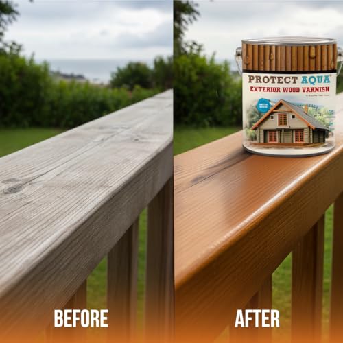 Protect Aqua Exterior Wood Stain and Sealer, 1.3 Gallon Water-Based Outdoor Wood Protection with UV & Water Resistance for Decks, Pergolas, Fences & Siding (Green)(Jade) - color: Jade
