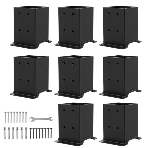 8 Pcs 4"x 4" Post Base Fit (Inner Size 3.6x3.6) Post Lumber