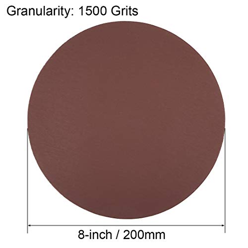 uxcell 15pcs 8" Hook and Loop Sanding Discs 1500 Grit Aluminum Oxide - size: 1500 Grit