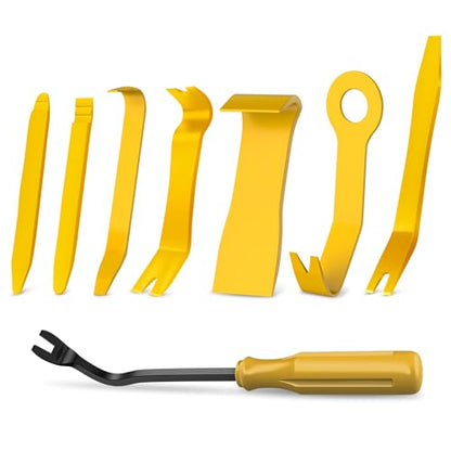 Nilight 8PCS Auto Trim Removal Tool Kit No-Scratch - color: Yellow, size: 8Pcs