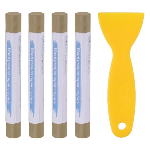 PATIKIL 4Pcs Wood Furniture Repair Markers with Scraper, Coffee - color: Coffee