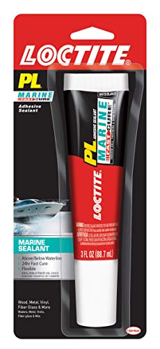 Loctite PL Marine Fast Cure Adhesive Sealants, Waterproof Construction Glue for Fiberglass, Vinyl, Glass & More - 3 fl oz Cartridge, Pack of 12 - size: 12 Pack, style: 3 Ounce Squeeze Tube